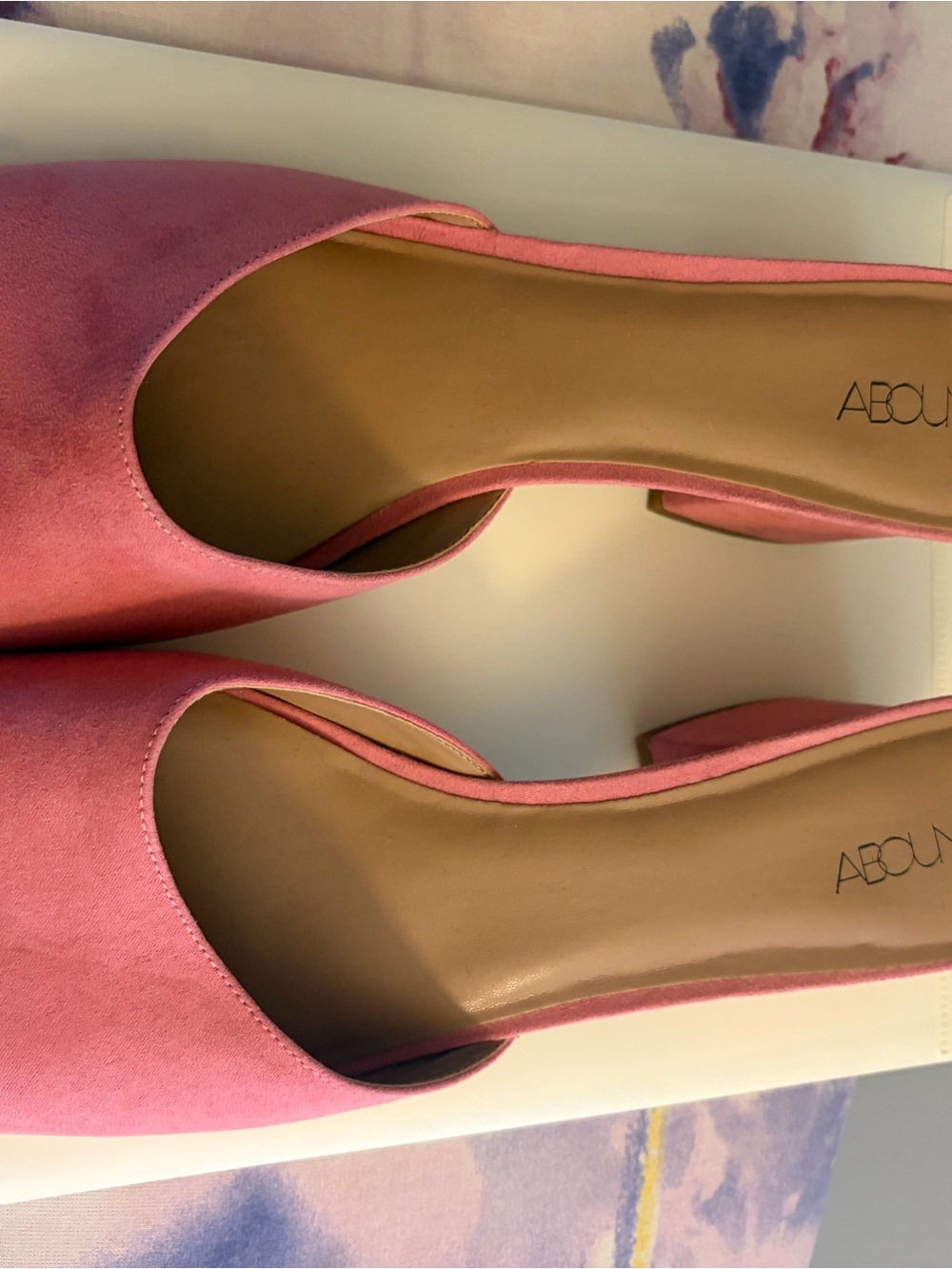 Abound Pink Suede D'Orsay Flats